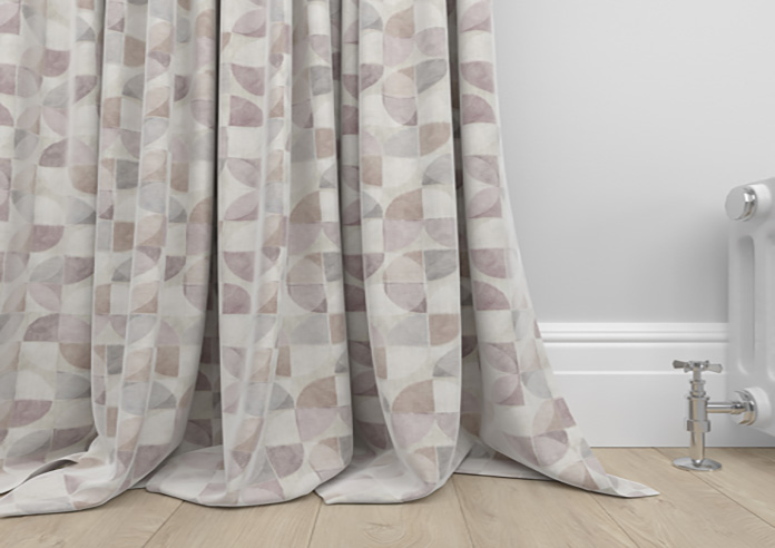 Mosaic Tile, Very Berry - Made to Measure Curtains - Image 6